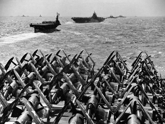 二战美国投入多少军队打日本?这阵容太壮观,兵