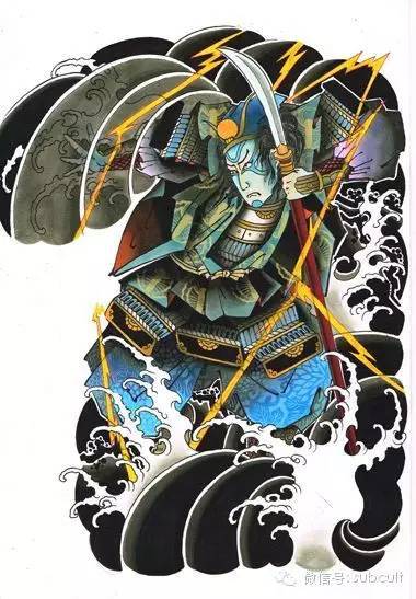 日式传统刺青中最特别的元素--能面