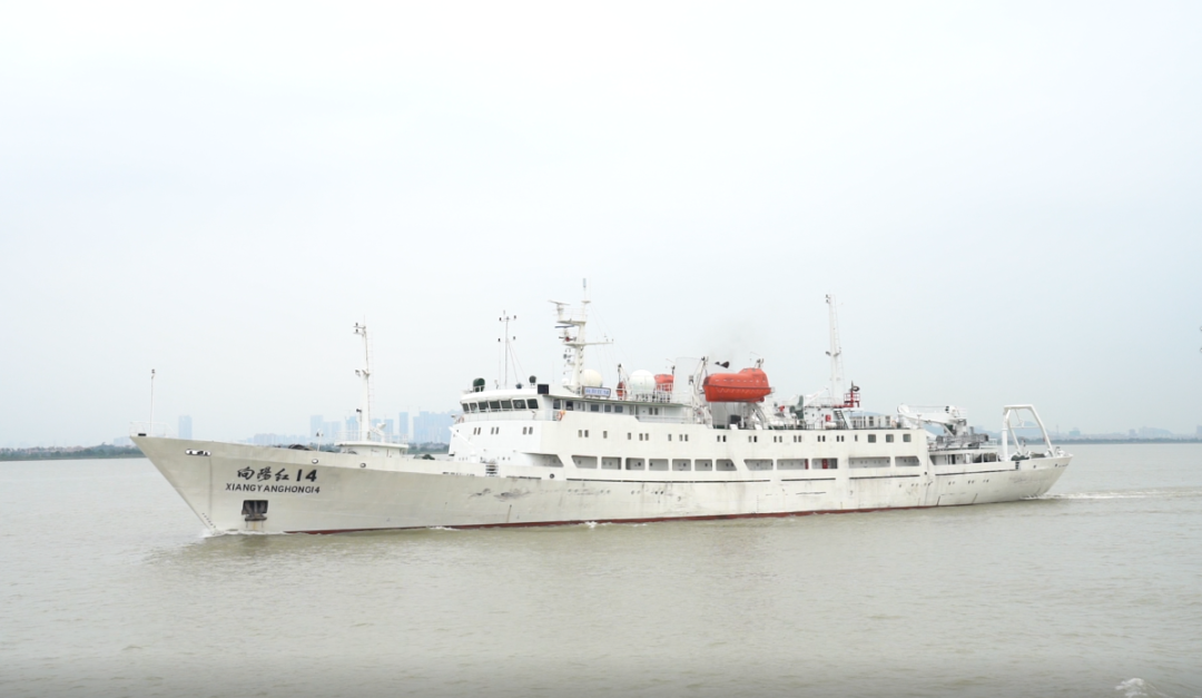 "向阳红14"船曾用船名"中国海监81",隶属自然资源部南海局,自1981年