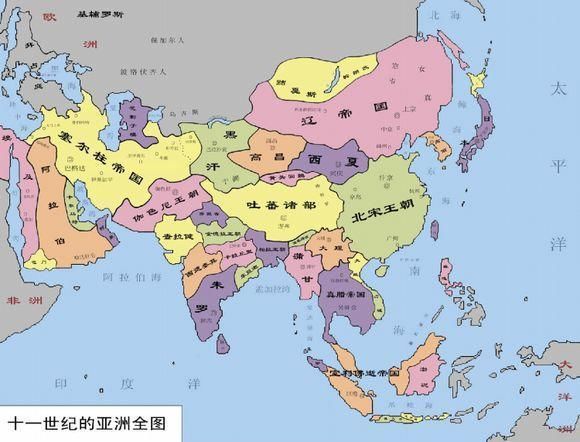 中国各朝代疆域版图,宋朝太惨了,明清最鼎盛