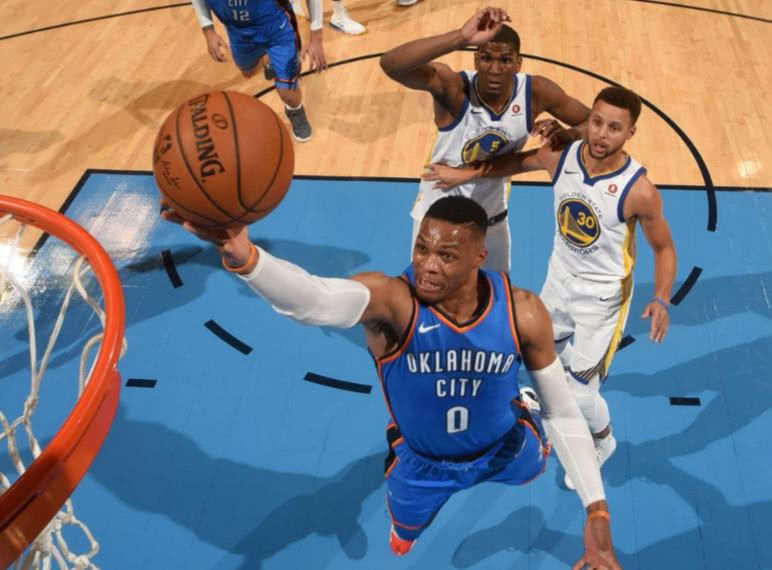 16年西部决赛G6最后5分钟雷霆还领先勇士7分