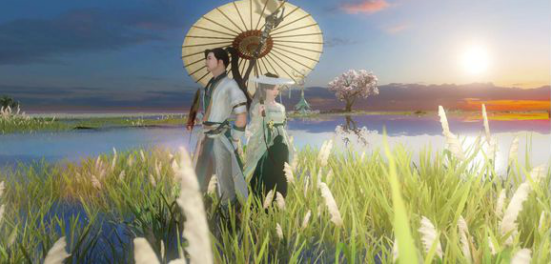 《逆水寒》玩家贴吧晒图,江湖景色江湖人尽显