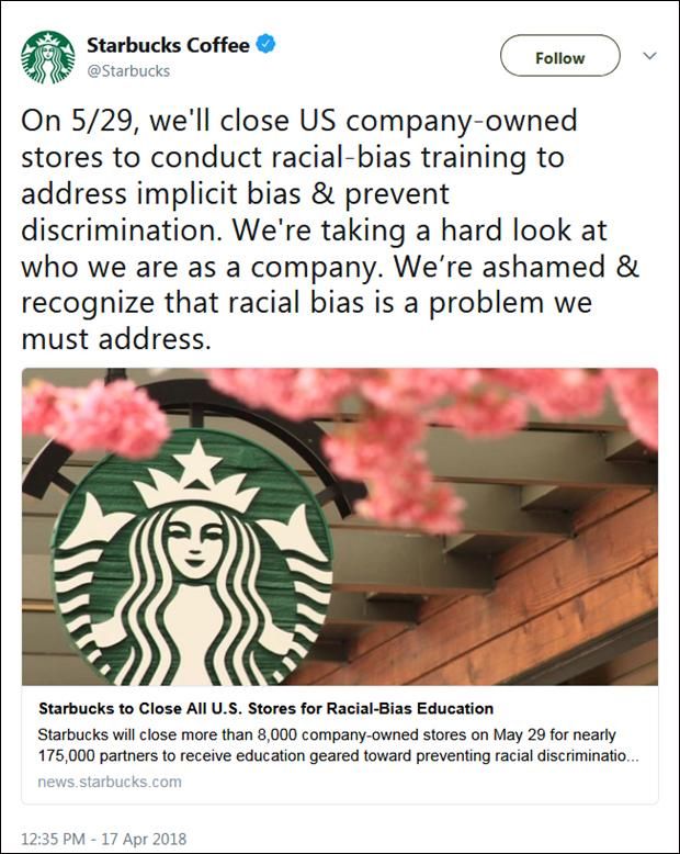星巴克看不起黑人遭反抗,种族歧视什么时候才
