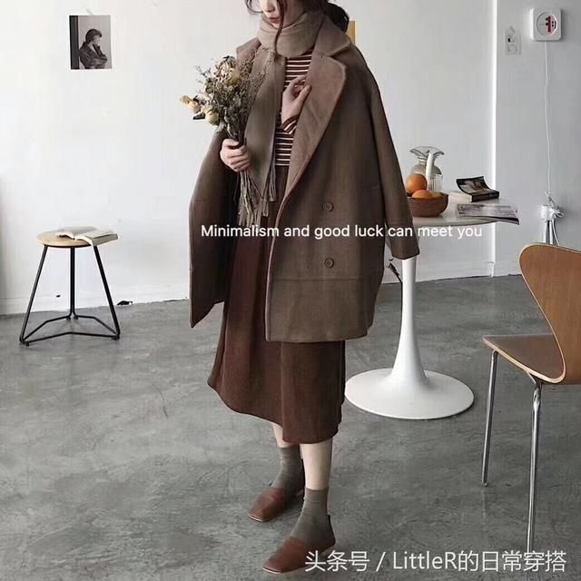 咖啡色穿搭也很适合冬天 今年才不是焦糖色的