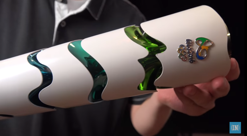 原来这么简单!网友用电锯揭秘奥运火炬内部构造 原来这么简单!网友用电锯揭秘奥运火炬内部构造