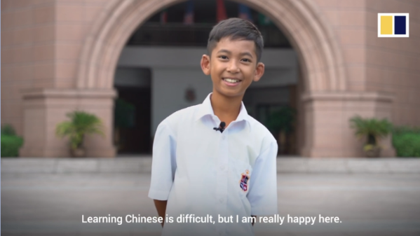 柬埔寨“网红”少年来华求学：中文很难 但我想去北京读大学