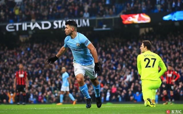 英超第19轮 曼城完胜伯恩茅斯