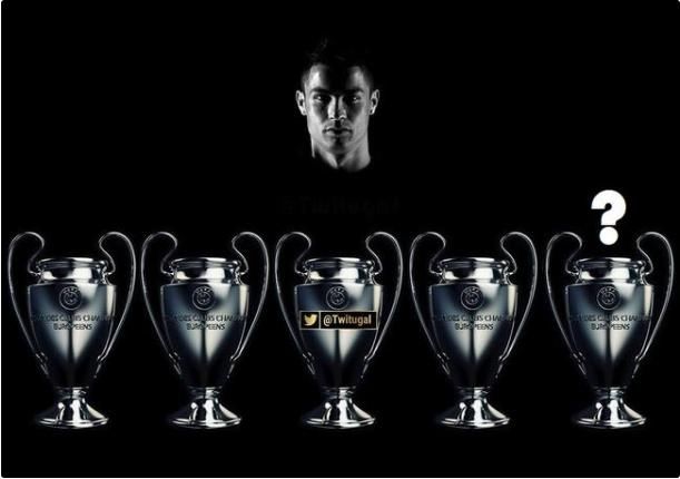 C罗有望在欧冠冠军数超越梅西,这一战输掉也可