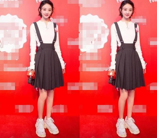 当范冰冰穿上赵丽颖最爱的老爹鞋,网友:简直