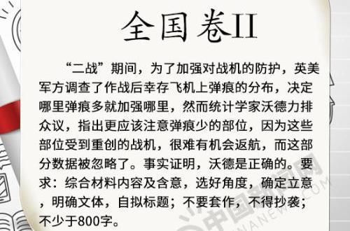 2018年高考语文作文题目公布:8份试卷9道作文