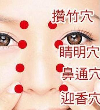 中医教你按穴位治疗鼻炎