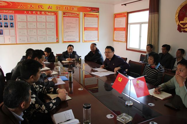 4月17日上午,县委常委,宣传部长杨贤招到枞阳镇长安村主持召开棚改