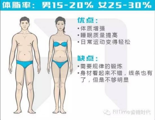 女生男生体脂率图片