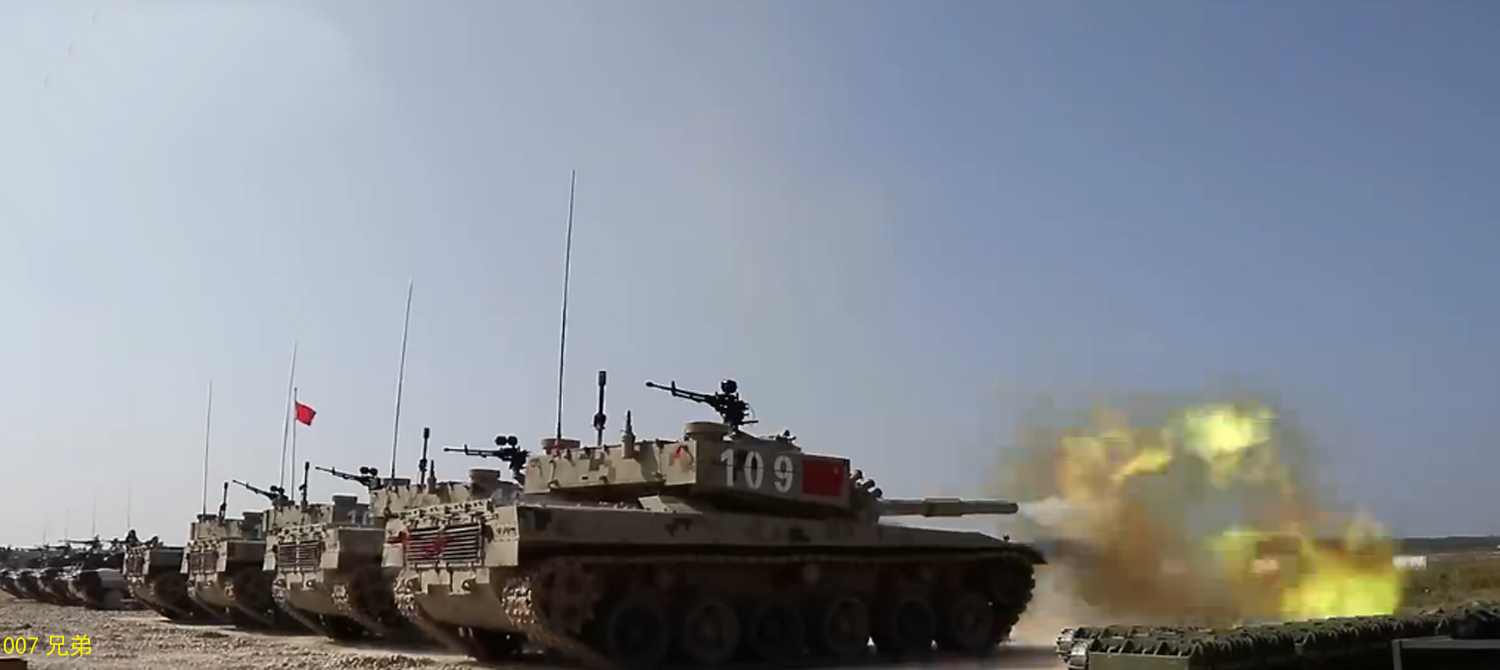 得出结论“中国96最终系列坦克与俄罗斯坦克比，有了一定的优势。”