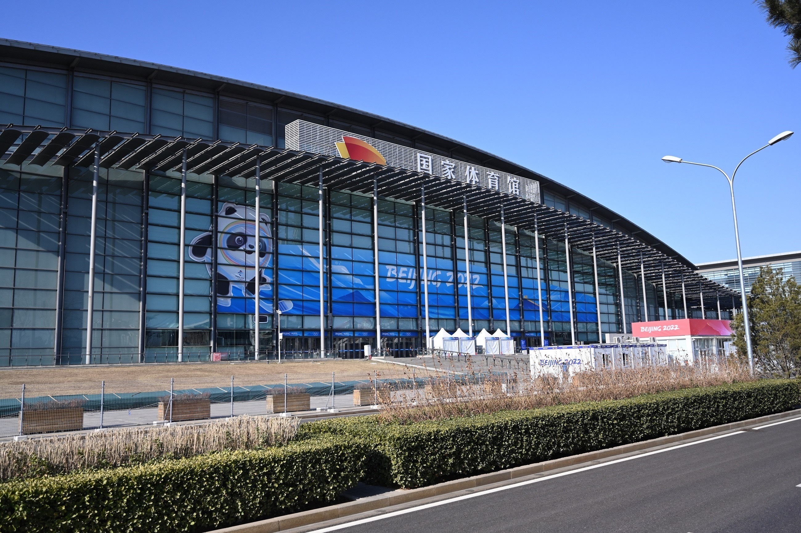 国家体育馆景观布置就绪别具中国韵味