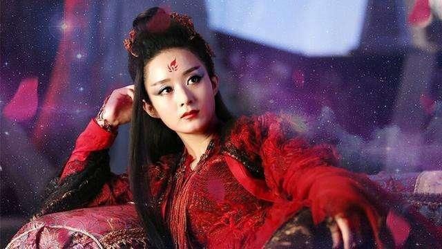 赵丽颖4大红衣造型,花千骨霸气,红绫可爱,最后