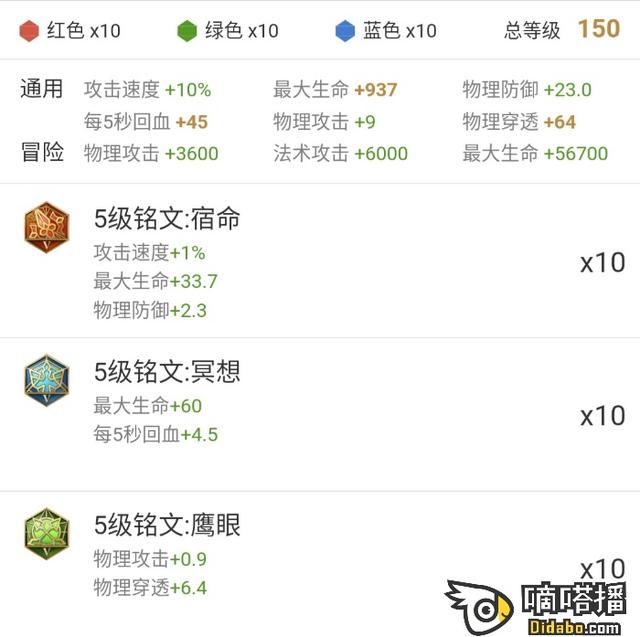 王者荣耀:铠的最强铭文!宿命+鹰眼+冥想=这样