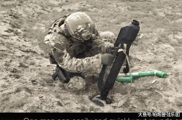 迫击炮, 配液体瞄准器没有支架, 激光制导炮弹打