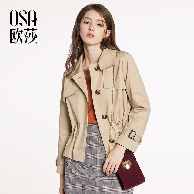 小个子女人风衣别穿长款,这些短款风衣外套,上