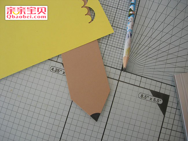 教师节铅笔书签手工制作