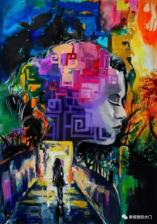 孩子独特的思想感觉情感创作出的"灵魂升华"作品