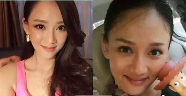 21张明星化妆前化妆后,热巴娜扎杨幂素颜照,卸