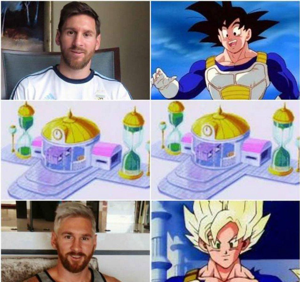 梅西从悟空变成了赛亚人。