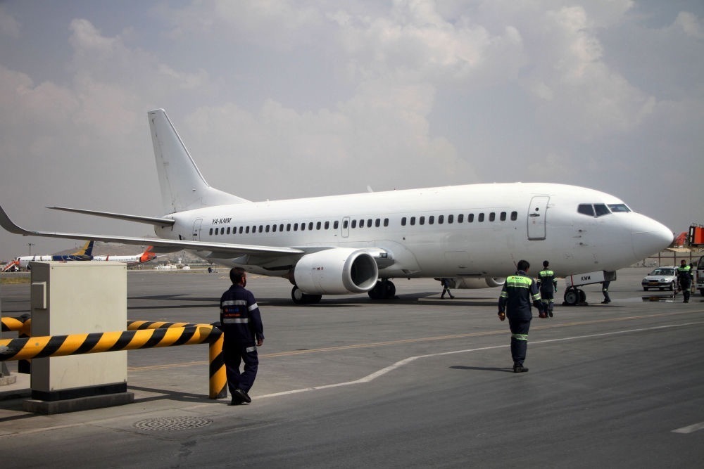 这是9月20日拍摄的阿富汗喀布尔国际机场.