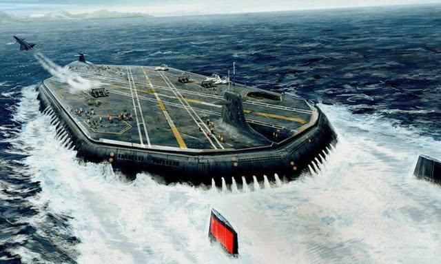 十万吨的福特号航母不够大,五十万吨的浮岛式