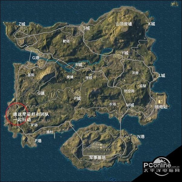 绝地求生刺激战场海岛地图野区盘点 最佳打野