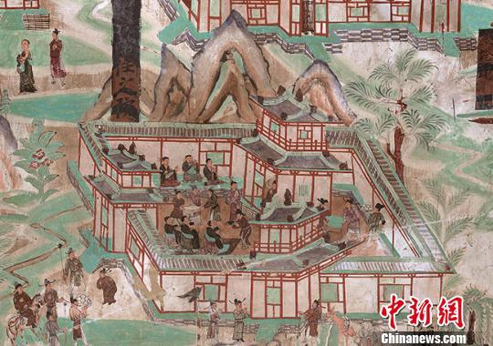 敦煌披露古代民俗壁画：看古人如何过重阳节