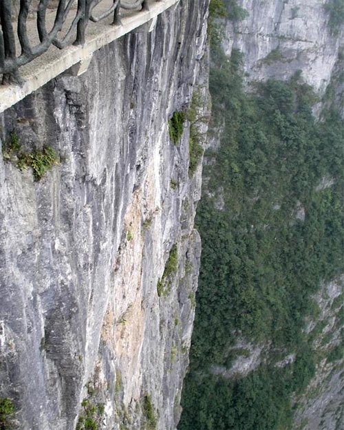 长沙张家界天门山一日游玻璃栈道很刺激,游记