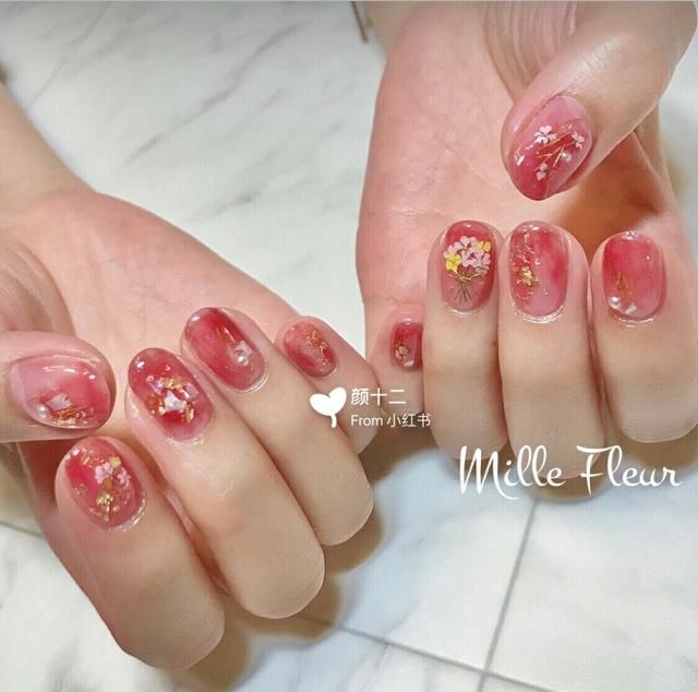 ins超火美甲:云想衣裳花想容?杨贵妃气质系列