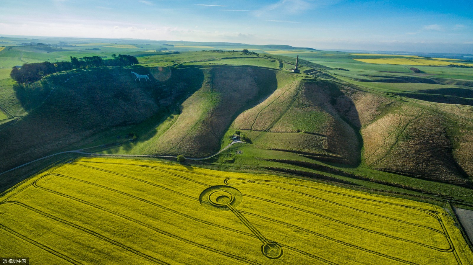 英国现神秘“麦田怪圈” 专家称图案或寓意脱欧
