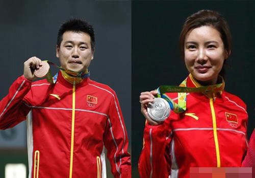 杜丽和庞伟(射击),年龄差4岁.