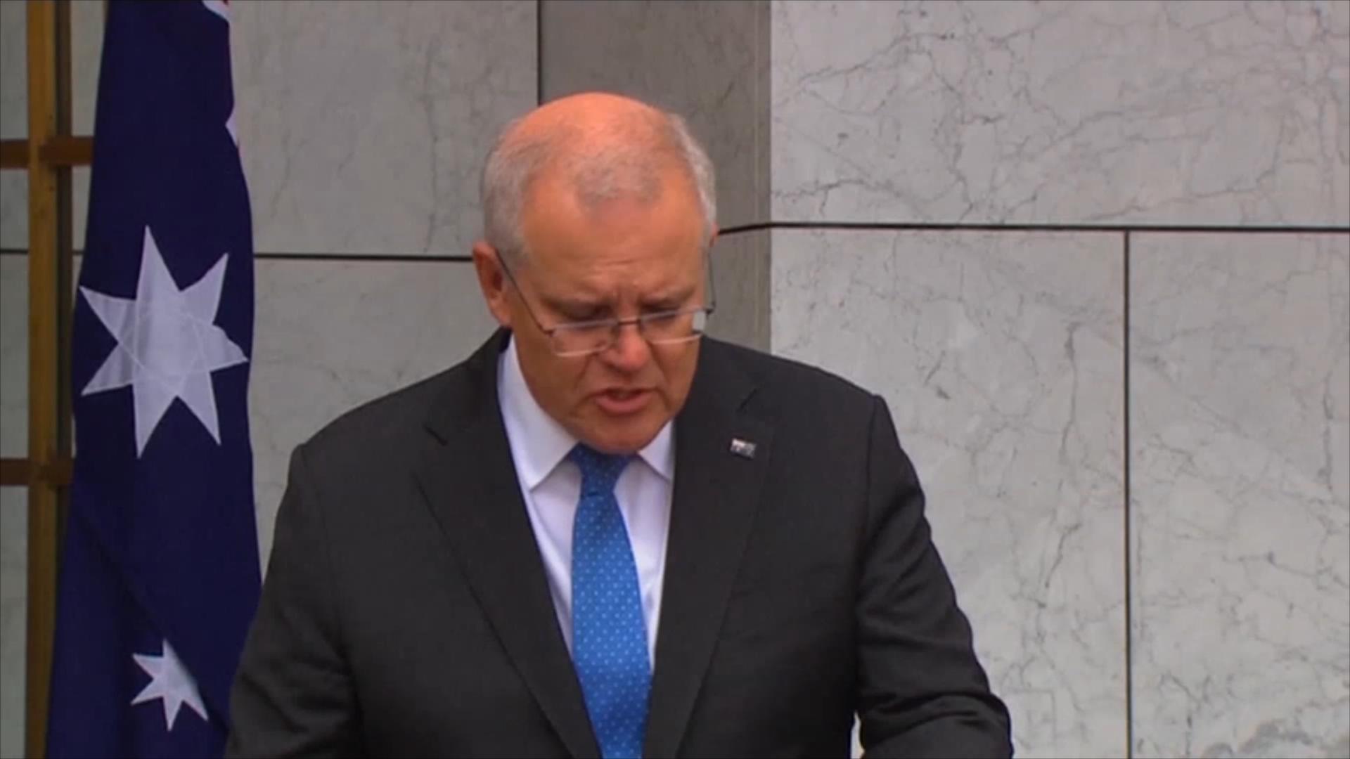 澳总理莫里森新冠病毒检测呈阳性