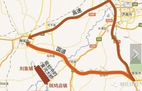 接省道258,终点位于东平县斑鸠店镇豆山村北,接国道220,路线全长约7