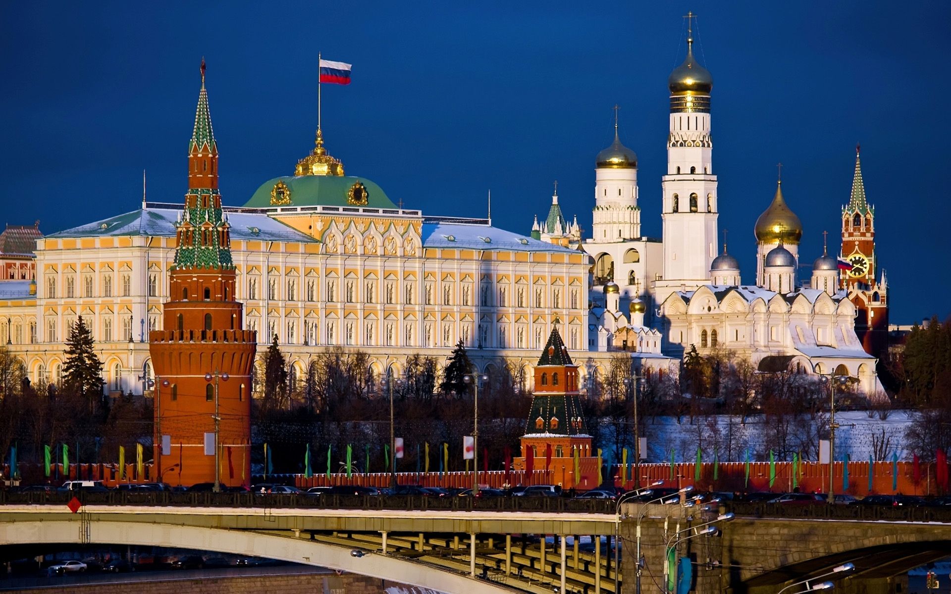 世界第八大奇迹,俄罗斯克里姆林宫高清桌面壁