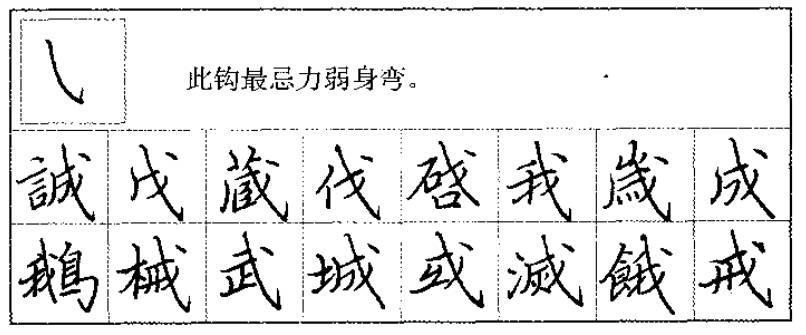 硬笔|基本笔画二:楷书和行书 硬笔|基本笔画二:楷书和行书