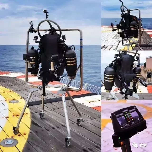 这是一款来自美国 jetpack 航空公司的新一代喷气飞行背包