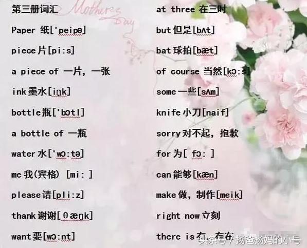 1~6年级英语单词合集+音标,英语成绩直上95,成