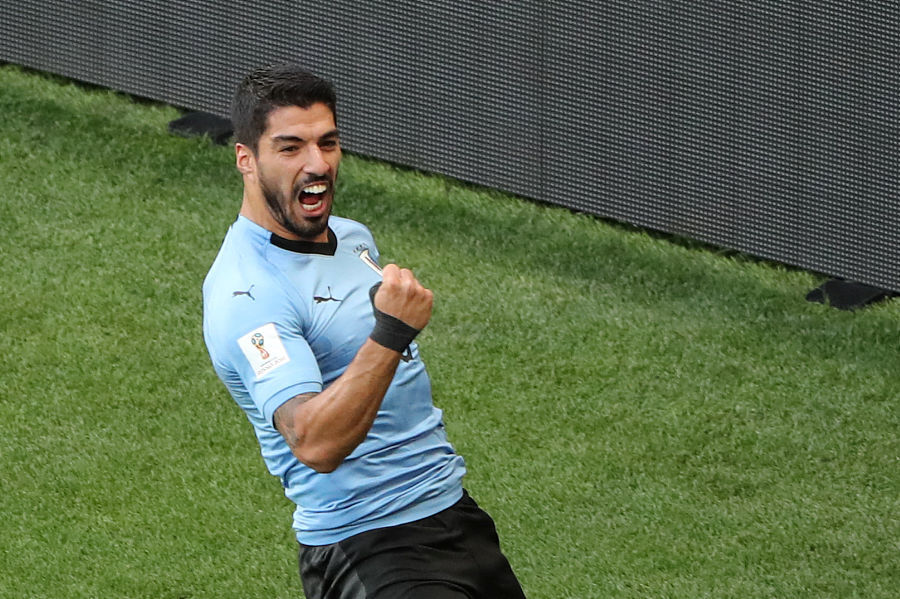乌拉圭第一人!苏亚雷斯连续三届世界杯都有进球