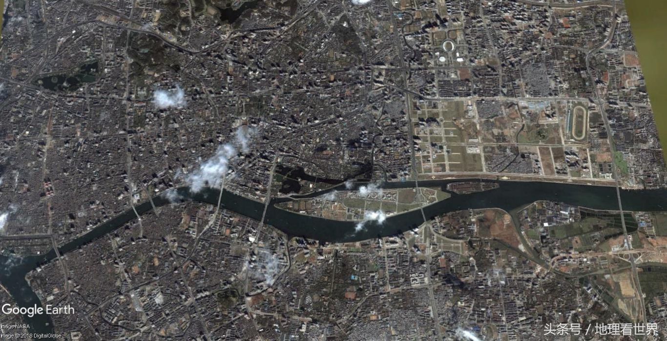 广州市区2000-2018年高清卫星地图 见证广州