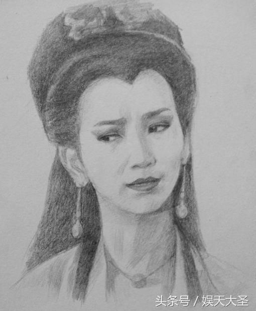 明星素描照,赵丽颖最美,杨颖宛如天仙,其中一位