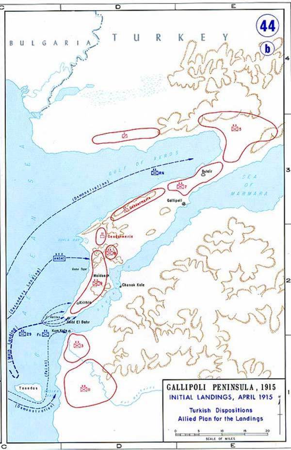 在此次登陆战中，协约国方面先后有50万士兵远渡重洋来到加里波利半岛。近十一个月的战斗后，留下约53,000死亡， 96,937受伤。这场战役是一战中最著名的战役之一，也是至当时最大的一次海上登陆作战。澳大利亚与新西兰设澳新军团节纪念4月25日登陆日期。