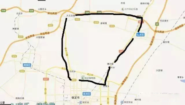 保定四环五环大外环正式批准建设,涞水县划进