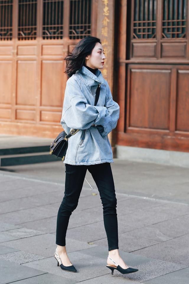 学学这1米55女人这样穿, 显高又显女人味