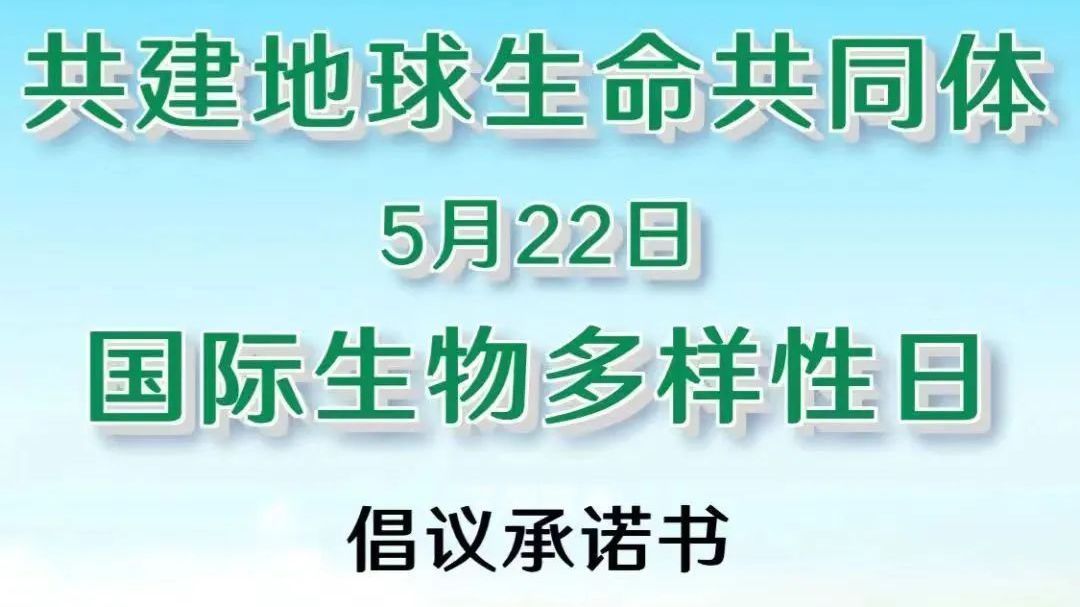 【倡议】国际生物多样性日：共建地球生命共同体！