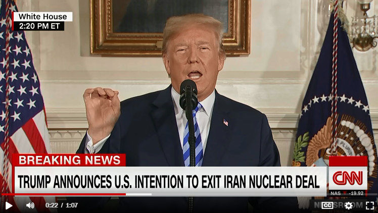 特朗普宣布美国退出伊朗核协议:难堪、谎言