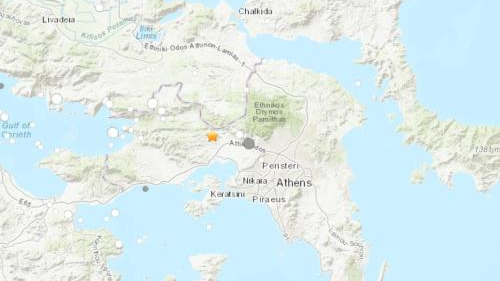 希腊雅典附近发生5.3级地震 当地手机信号中断